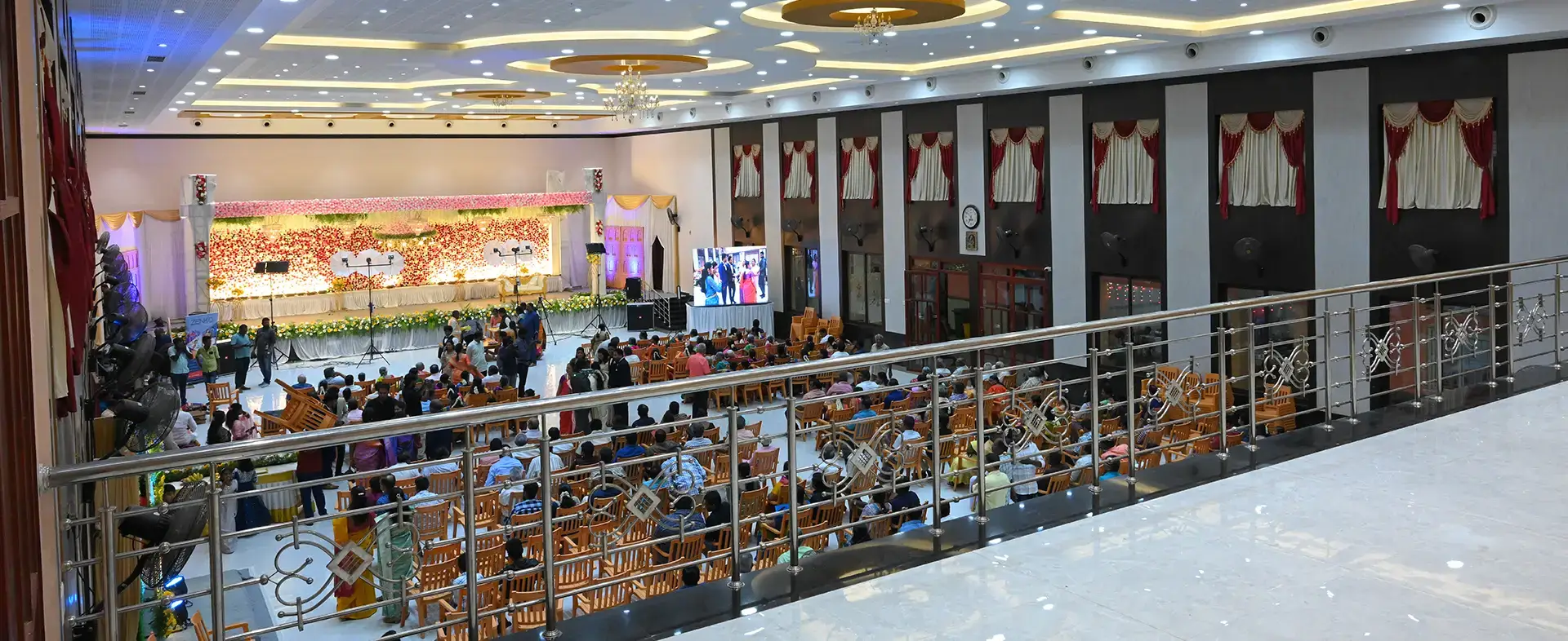 Grand Marriage Hall with Stage Decoration